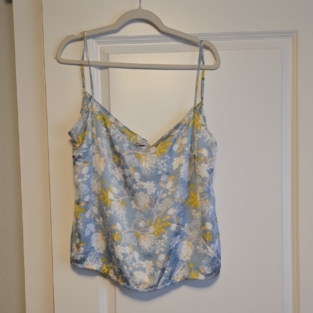 Urban Outfitters Blue and Yellow Floral Camisole